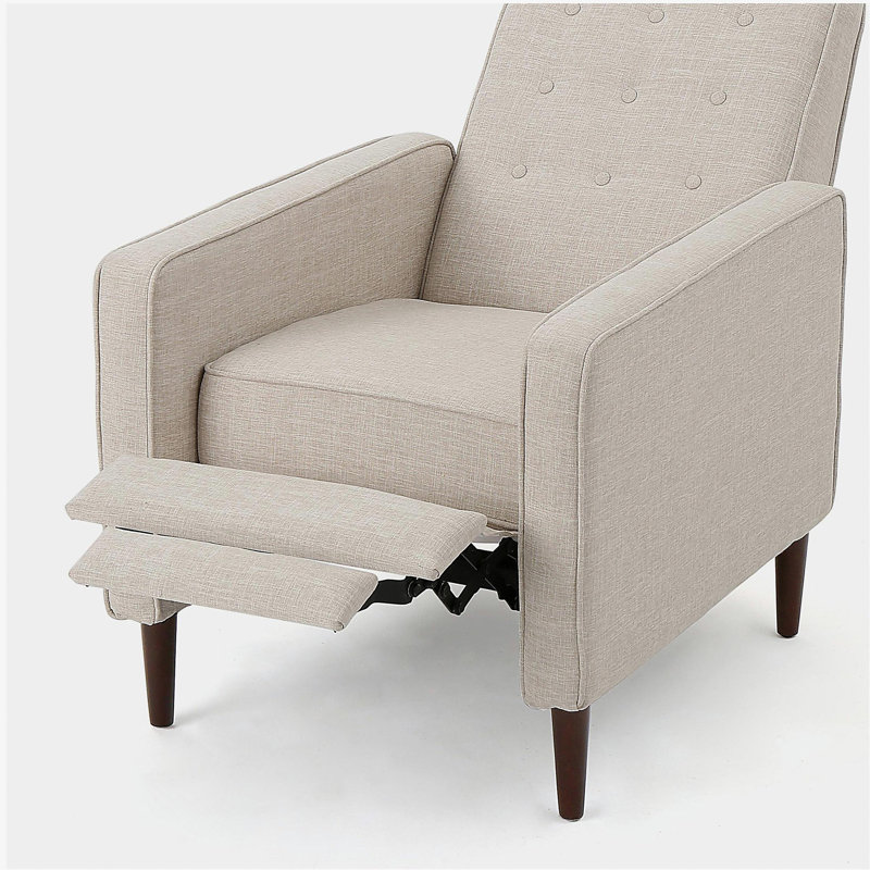 Canapé inclinable en tissu Mid-Century, Tissu de blé