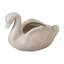 9 in. White Ceramic Specialty Planter (20 in. L x 9 in. W x 14 in. H) with Drainage Hole