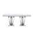 Leeanna Faux Marble Top Metal Base Dining Table-1068390415-1068390412