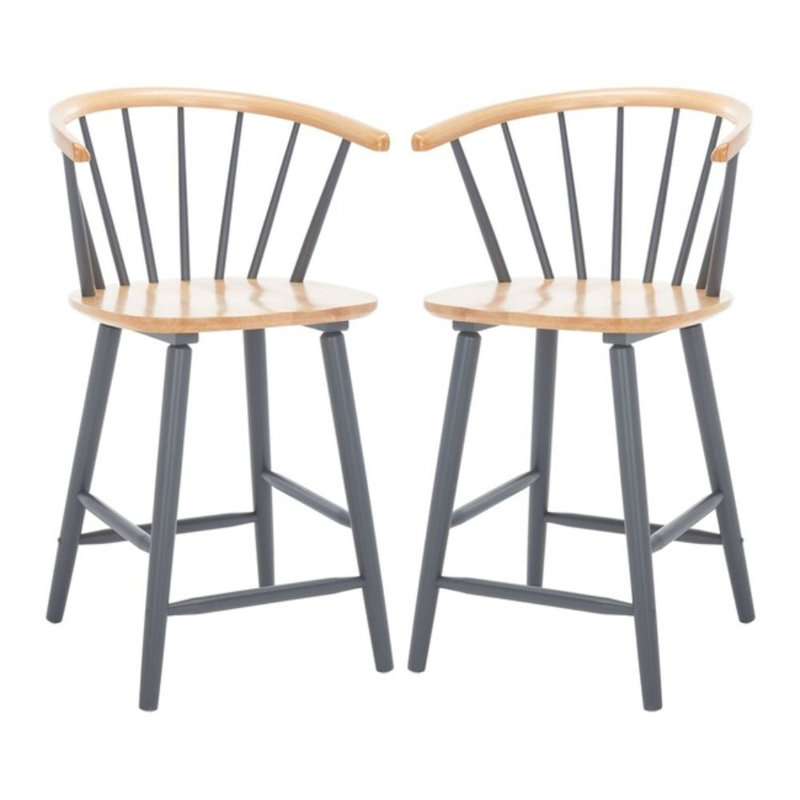 Jarir Counter Stool, Gray/Natural