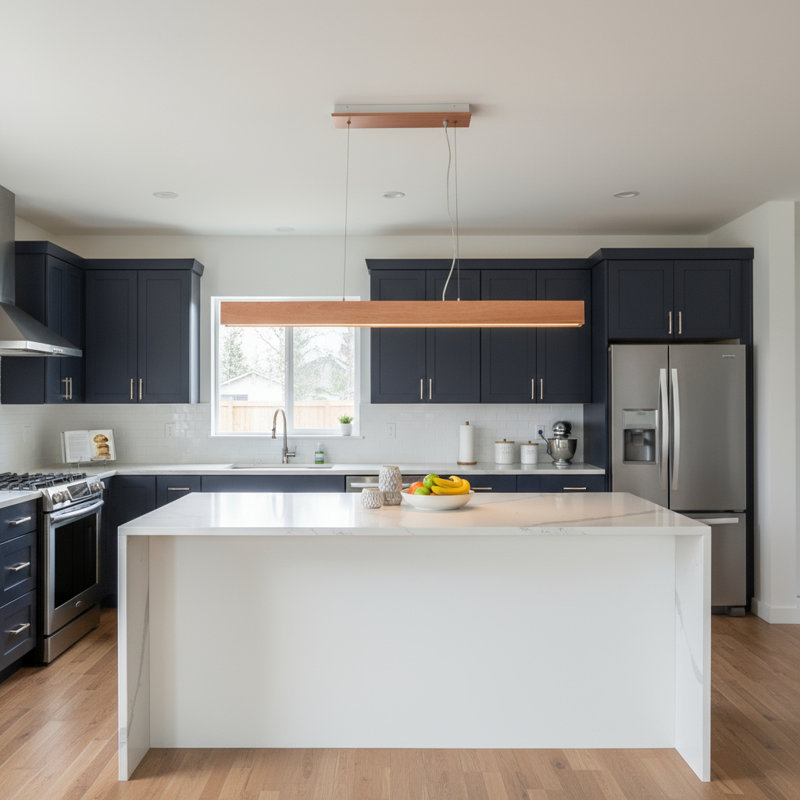 Luminaire suspendu pour îlot de cuisine à 1 lumière DEL Gentilis