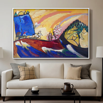 "Peinture avec troïka", toile de Wassily Kandinsky