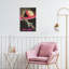 «Retro Rocket To Saturn Modern Retro Vintage Landscape Nature», art mural-129003988