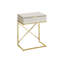 Charmante table d'appoint avec rangement polyvalent et attrait moderne pour n'importe quelle pièce
