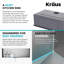 Évier de cuisine en acier inoxydable KRAUS Standart Pro-98155498-115596829
