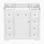 Base de meuble-lavabo simple 35,6 po en blanc seulement