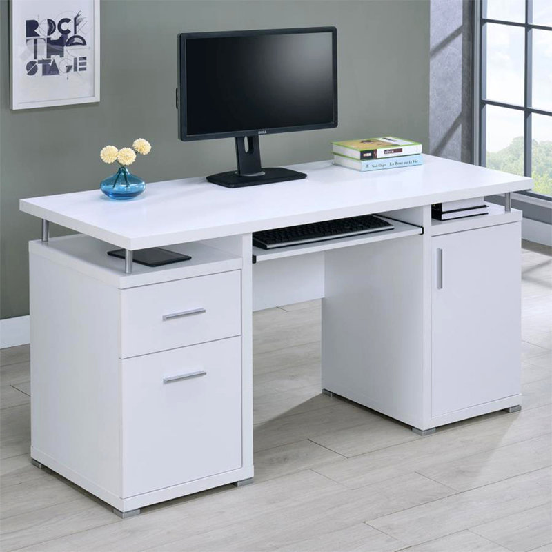 Bureau d'ordinateur 55 pouces avec 2 tiroirs