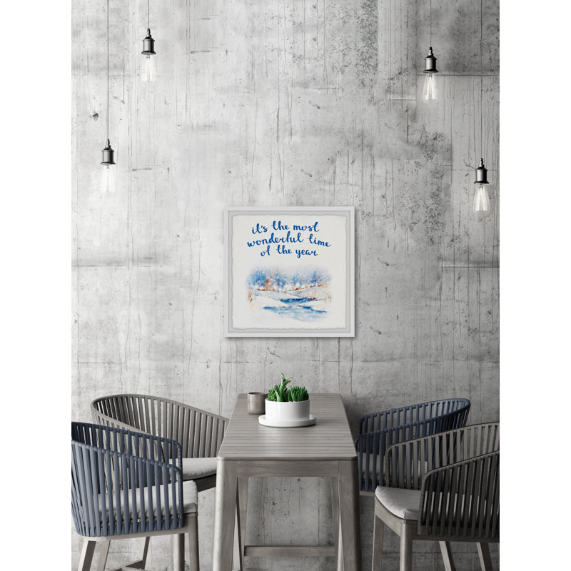 Wonderful Time - Single Picture Frame Print, 45cm H x 45cm W x 3.81cm D