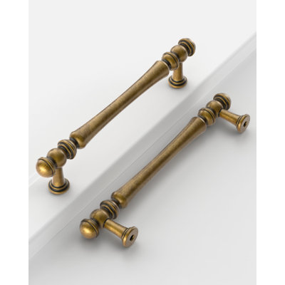 Poignées de cuisine en laiton brossé antique 5 po, paquet de 10, alliage de zinc, 128 mm, poignées de quincaillerie pour la cuisine, mises à jour d'armoires, tiroirs, commodes, armoires, salle de bain
