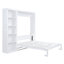 Grand lit escamotable mural avec tablettes, blanc-274426637-274426626