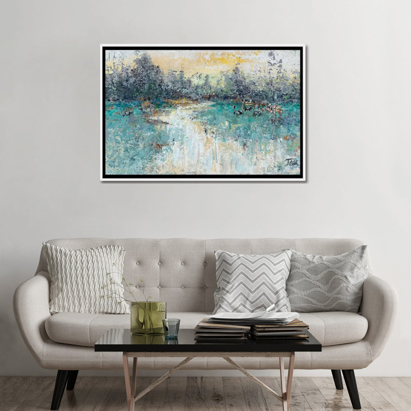 «Wild Fields» par Patricia Pinto - reproduction d'art sur toile, H 48 po x l 32 po x P 1,5 po, Toile blanche encadrée