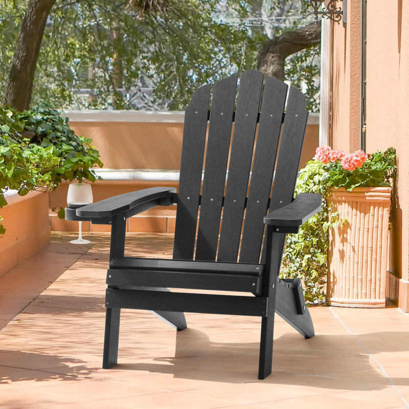 Chaise Adirondack Volkard, Noir