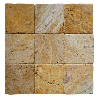 3" x 6" Travertine Stone Look Wall & Floor Tile