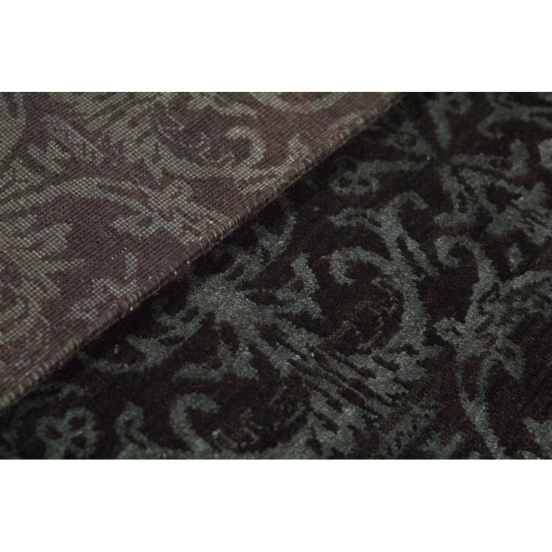 Wool Damask Area Rug