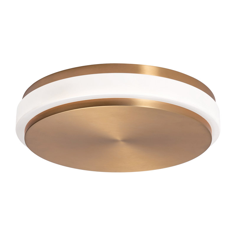 Eris 14'' LED Flush Mount, Light Antique Brass
