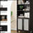 Tall Bookcase with Rattan Doors, 5 Tier Storage Wood Shelves Large Bookshelf, Pantry Cabinet Storage Cabinet for Kitchen, Living Room, Entryway-1012891265