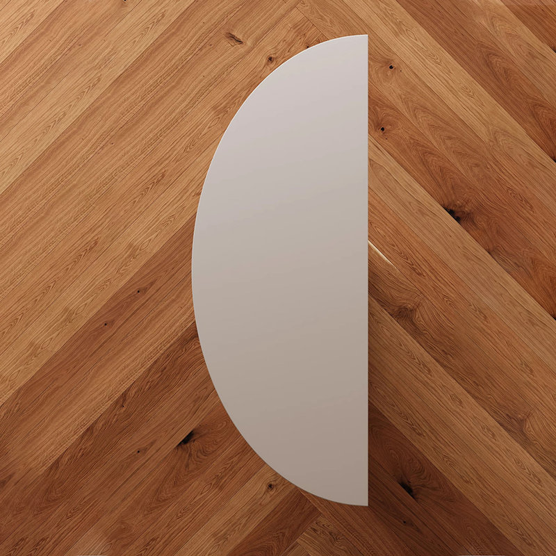 Half-circle unique design wooden console table