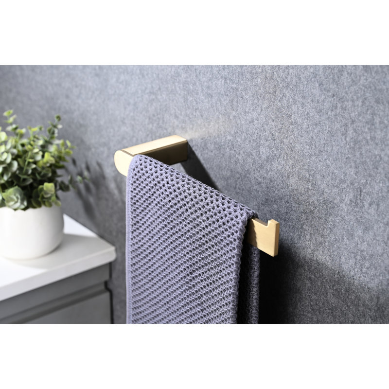 Stainless Steel Bathroom Accessories , 4, Wall Mounted, Brushed Gold Components Pack,