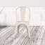 Chaise d'appoint empilable à dossier en lattes de métal-70107127