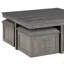 Table basse 38 "avec tabourets de rangement-1604354332
