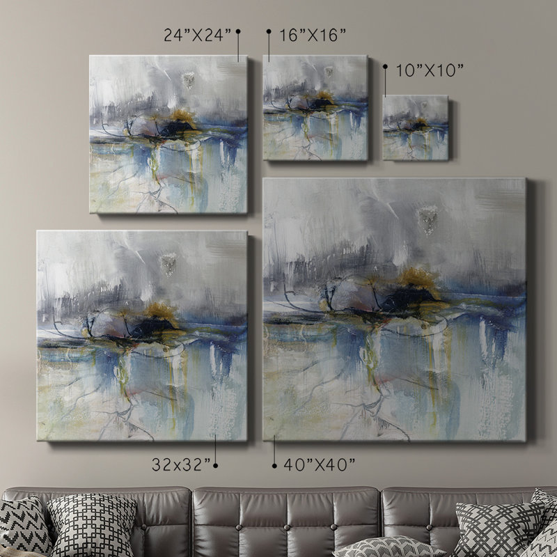Toile tendue abstraite abstraite I-Premium Gallery - prête à être accrochée