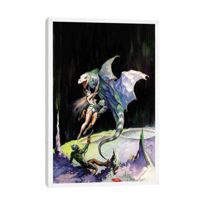 Neptune's Dragon by Frank Frazetta - Painting on Canvas
