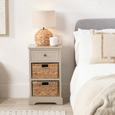 Abhiraam 40 cm W Bedside Table