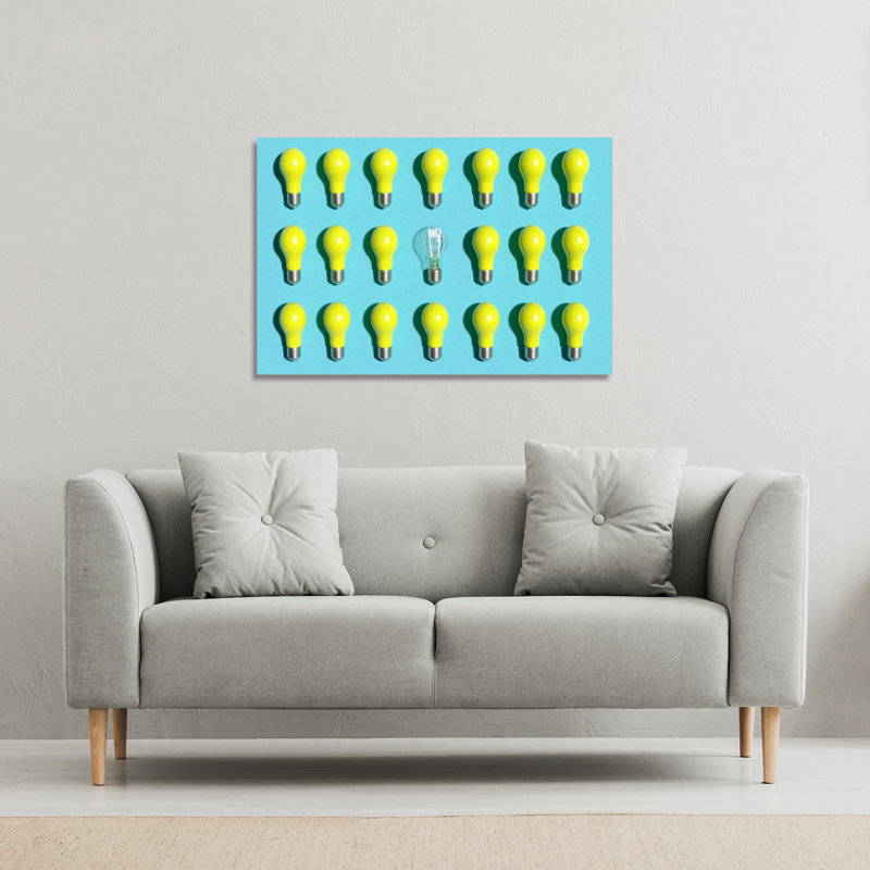 Yellow Bulbs by Andrew Lee - Wrapped Canvas Print, 51cm H x 76cm W x 4cm D