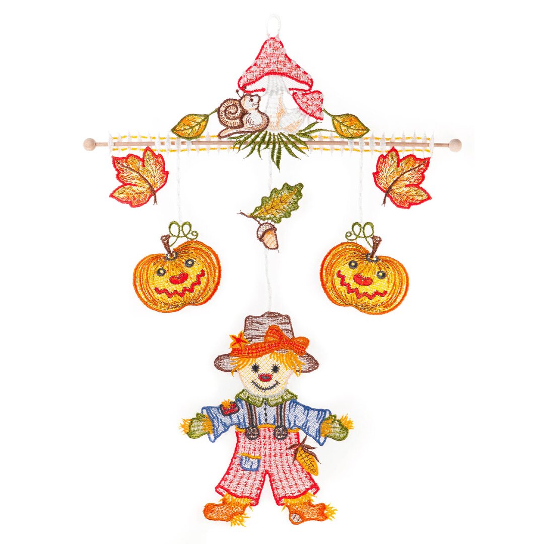 Fensteraufkleber Wind Chime Scarecrow