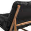 Fauteuil d'appoint Mid-Century moderne en cuir 26,5 po Oxford