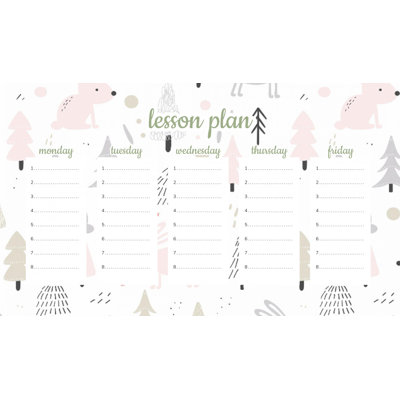 Magnetic Lesson Plan Pink Bunnies