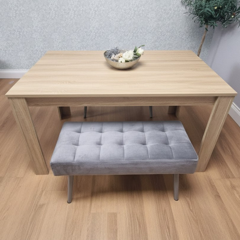 Saryah 4 - Person Dining Set, 75" H x 140" L x 80" W, Oak