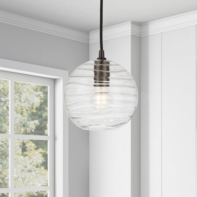 Luminaire suspendu sphérique à 1 lumière Charina
