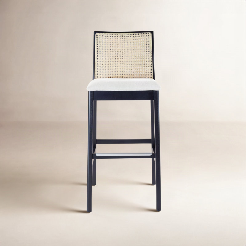 Mag Cane Bar & Counter Stool, Bar Stool (29.5" Seat Height), Harvest Natural,Ebano,Natural