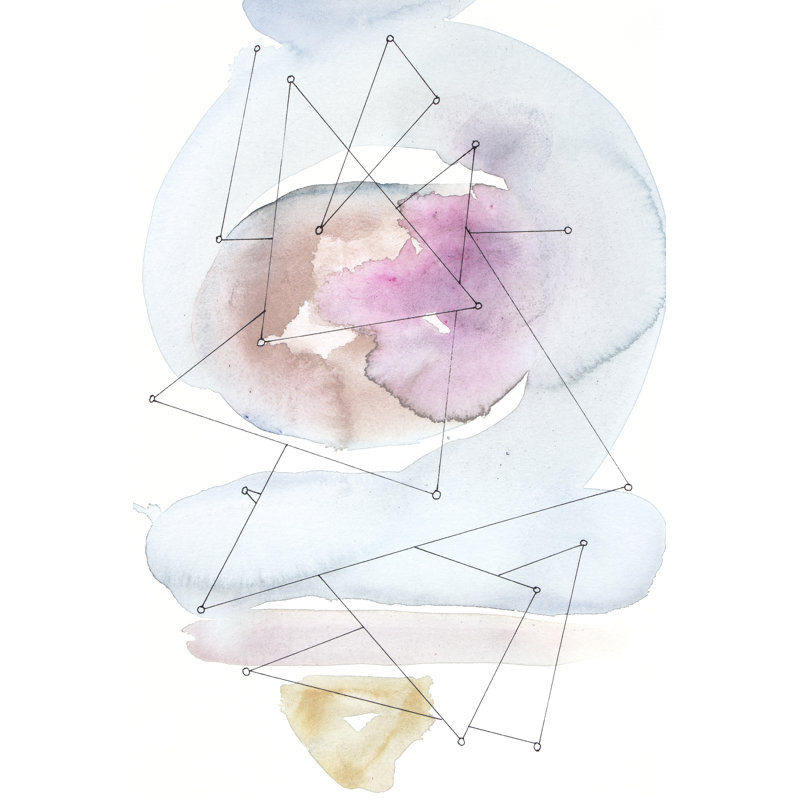 Desert Series IV by Rob Delamater - Painting Print, Black Floater Framed, 122cm H x 81cm W
