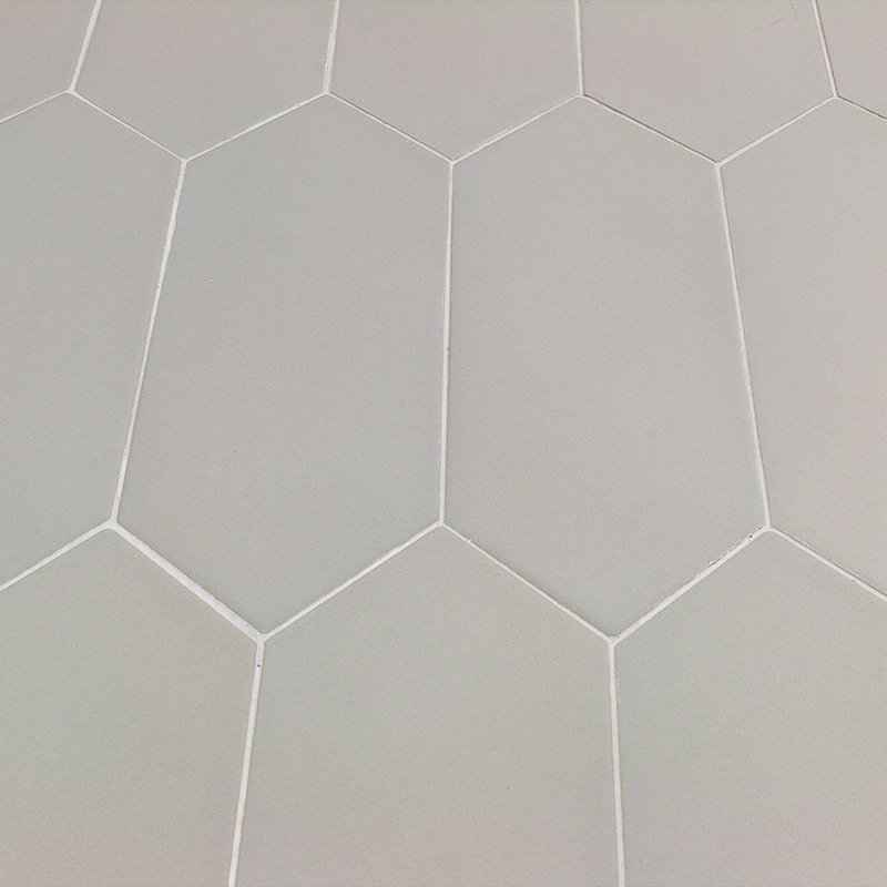 Aliante 4x12 Picket Matte Concrete Look Porcelain Tile, Light Gray