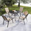 Ensemble de 4 chaises de salle à manger empilables et améliorées pour l'extérieur-418614140