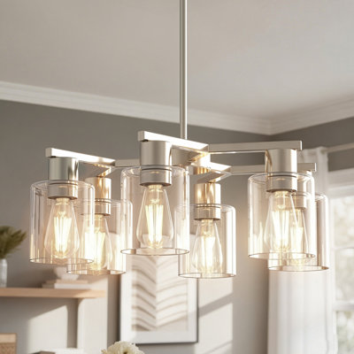 Lustre géométrique 27 lumières 27 pouces