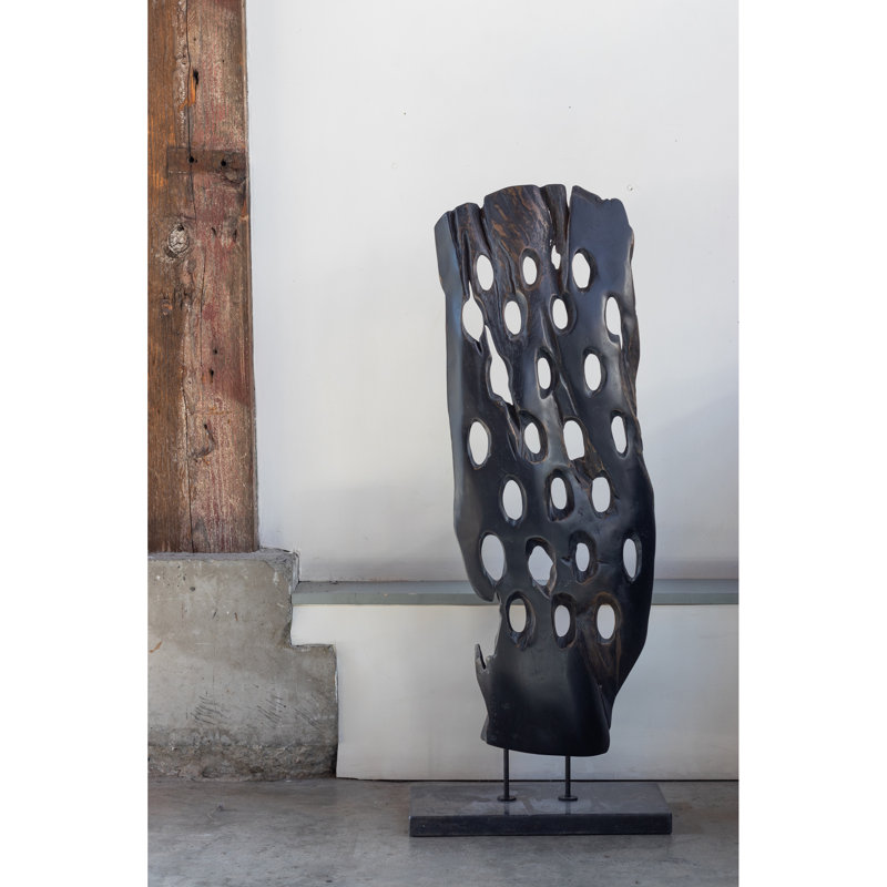 Sculpture vieillie en bois pour art abstrait Cardella