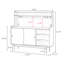 Armoire décorative moderne noir + blanc + bleu + brun + argent fritté + bois massif + bois manufacturé + acier inoxydable-914292904-914292906