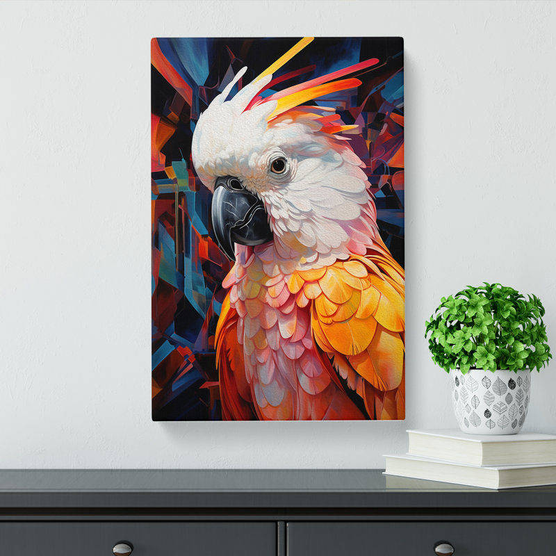 Cockatoo Futurism - Print, 50cm H x 35cm W x 3cm D