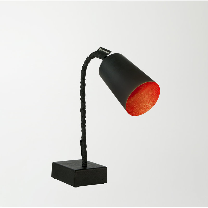 Adjustable Metal Desk Lamp, Red