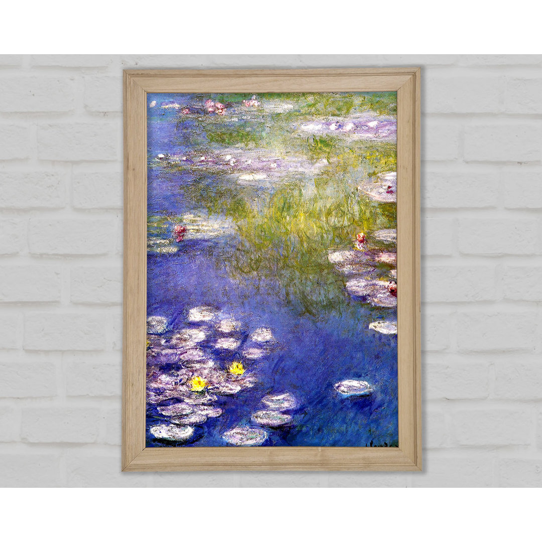 Monet Nympheas in Giverny - Einzelner Bilderrahmen Kunstdrucke