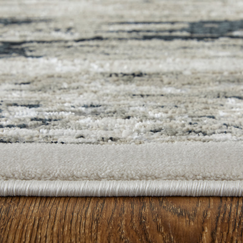 Jewel Modern Abstract Gray Area Rug, Rectangle 5' x 8'