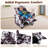 Kids Recliner with Cup Holder with Adjustable Backrest & Footrest Zebra-23552785