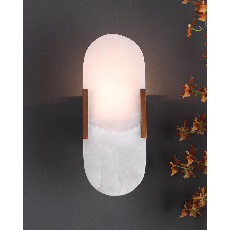 Delphi 1 - Light Flush Mounted Sconce, Antique Brass