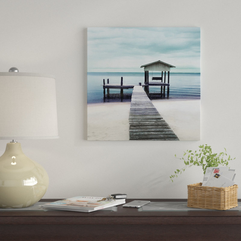 « pacifique place », impression sur toile, H 18 po x l 18 po x P 1,5 po, Toile tendue, Pas de tapis
