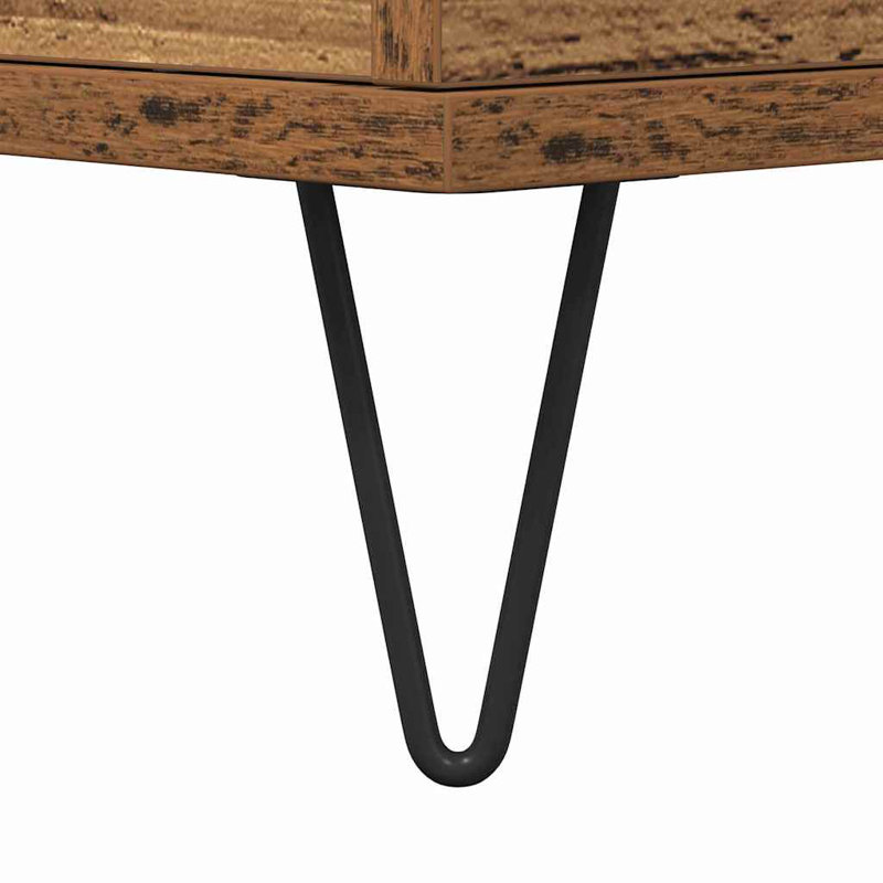 Coffee Table with Storage, Old Wood