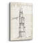 Art mural en verre épique «City Sketches 5 Chicago V2» par Anne Tavoletti, 24 po x 36 po-217933395