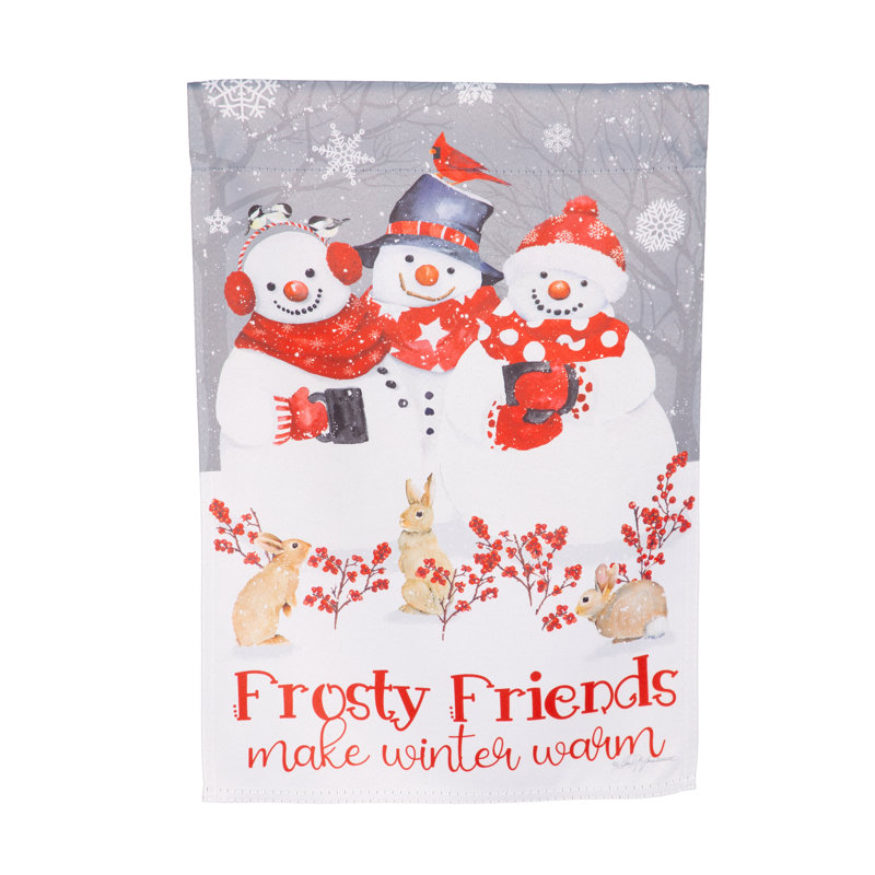 Drapeau de jardin en suède Snow Crew
